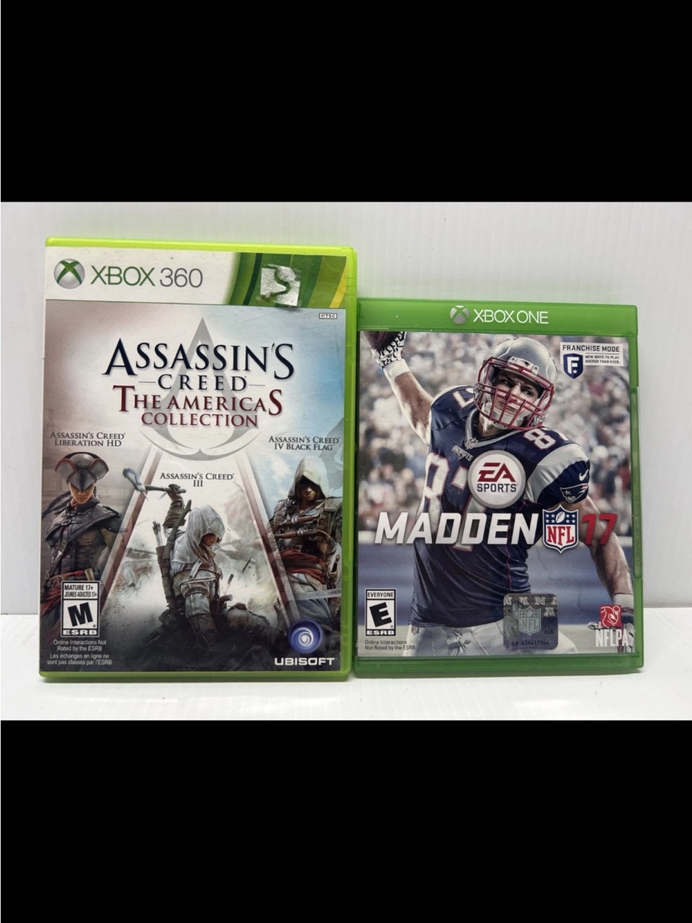 Assassin's Creed Americas Collection Xbox 360 + Madden NFL 17 Xbox One Lot